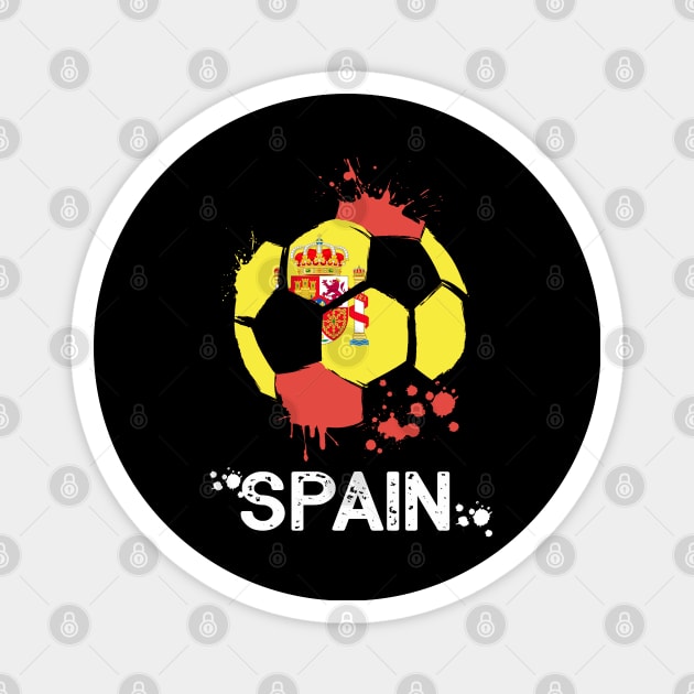 Spain World Cup 2022, Spain Soccer Spain Flag Team 2022 Magnet by Printofi.com